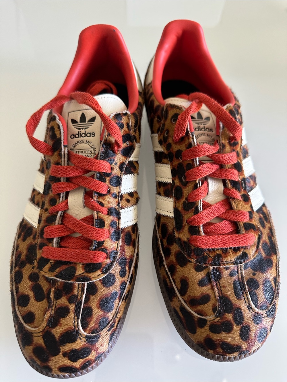 Adidas Samba OG Leopard Preloved Red Sneakers – Women’s 9.5 / Men’s 8.5